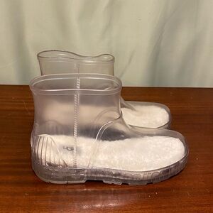 UGG Drizlita Clear Waterproof Rain Outdoor Boots Shearling Lined Insoles 10B